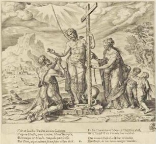 Der fleißige Arbeiter ist nach dem Tod mit Christus vereint, Blatt 6 aus der Folge "Der Lohn von Arbeit und Fleiß"