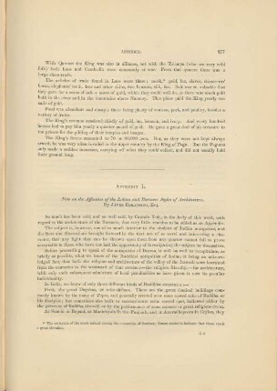 Appendix L. Note on the Affinities of the Indian and Burmese Styles of Architecture