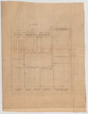 Thiersch, Friedrich von; München, Türkenstr.; Haus Neresheimer - Grundriss 2. OG