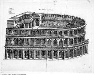 Speculum Romanae Magnificentiae, Rom, Marcellustheater, restaurierte Ansicht