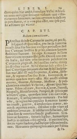 Cap. XVI. Bellum Samniticum
