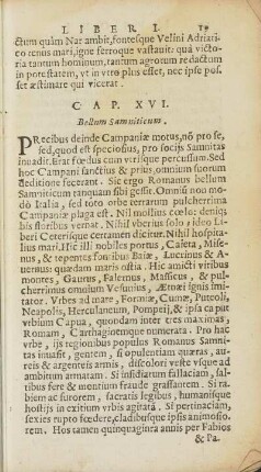 Cap. XVI. Bellum Samniticum