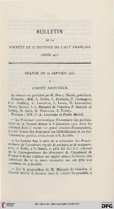 Séance du 10 Janvier 1913