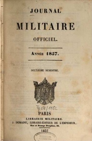 Journal militaire officiel, 1857,2
