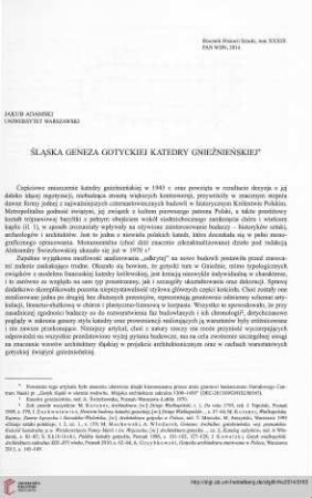 39: Śląska geneza gotyckiej katedry gnieźnieńskiej