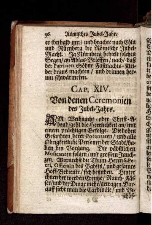 Von denen Ceremonien des Jubel-Jahrs