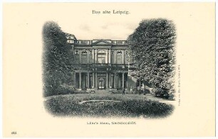 Löhr's Haus, Gartenansicht [Das alte Leipzig]