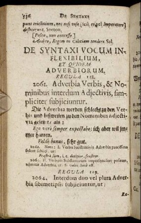 De Syntaxi Vocum Inflexibilium, Et Quidem Adverbiorum.