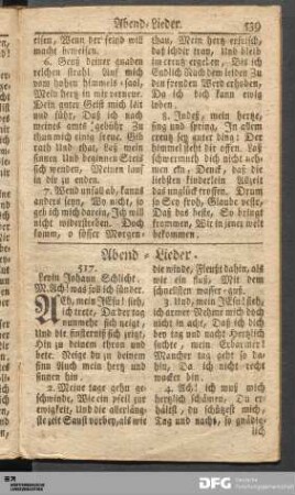Abend-Lieder.