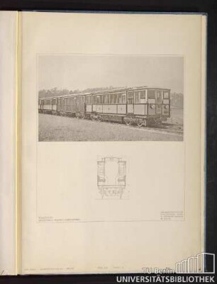 Teil VIII. Tafel 62. Wagenzug. Architekt: Alfred Grenander.