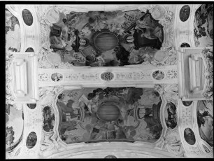 Schöntal Kloster Schöntal Abteikirche Sankt Joseph Mittelschiffsjoch Freske (um 1724) von Lucas Antonio Columba