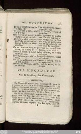 VIII. Hoofdstuk. Van de Schikking der Voorzetselen.