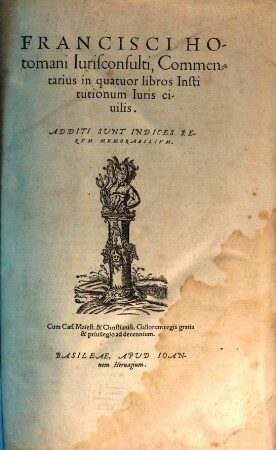 Commentarius in quatuor libros Institutionum Iuris Civilis