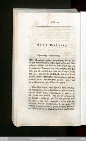 Elfte Vorlesung.