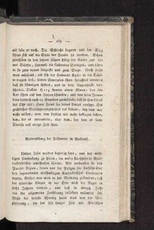 Verwandlung der Leichname in Wallrath.