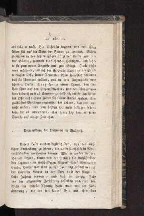 Verwandlung der Leichname in Wallrath.