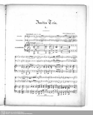 Pianoforte. Violine. Violoncell.