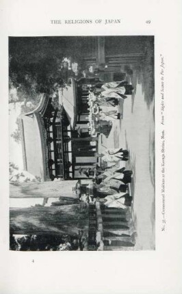 No. 37. - Consecrated maidens at the Kasuga Shrine, Nara. From "Sights and Scenes in Far Japan"