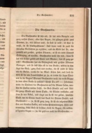 Die Großmutter.