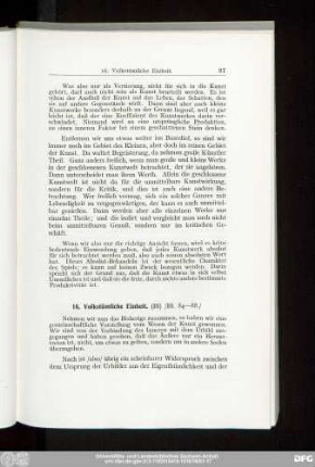 16. Volkstümliche Einheit.