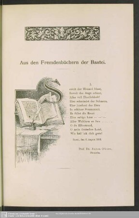Aus den Fremdenbüchern der Bastei