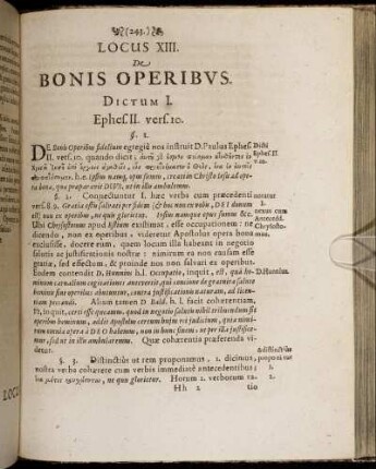 Locus XIII. De Bonis Operibus.