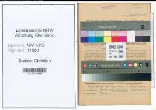 Entnazifizierung Christian Sarres , geb. 14.06.1900 (Stellwerkmeister)