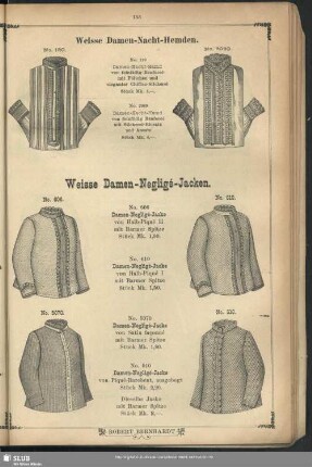 Weisse Damen-Negligé-Jacken