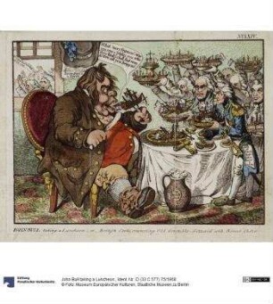 John Bull taking a Luncheon.