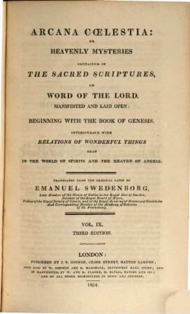 Works, 9. - 3. ed. - 1834