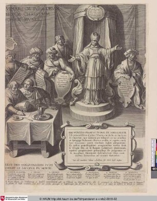 [Der hohe Rat von Jerusalem verurteilt Christus; The council of Jerusalem condemns Christ]