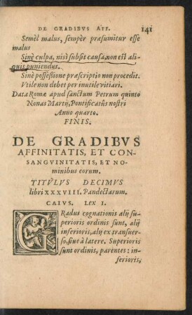 De Gradibus Affinitatis, Et Consanguinitatis, Et Nominibus eorum.