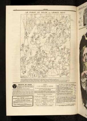 Le public au salon par Léonce Petit