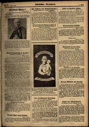 Zweite Ausgabe vom Dienstag, den 03. April 1934.