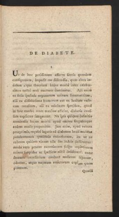 De Diabete.