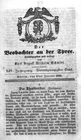 24. Stück, 11. Junius 1855