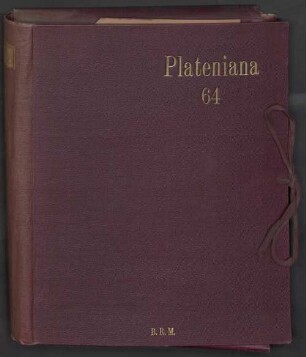 Nachlass von August Graf von Platen-Hallermünde (1796 - 1835) - BSB Plateniana. 64,a, August Graf von Platen-Hallermünde (1796 - 1835) Nachlass: Pässe, Zeugnisse Platens und dgl. - BSB Plateniana 64.a