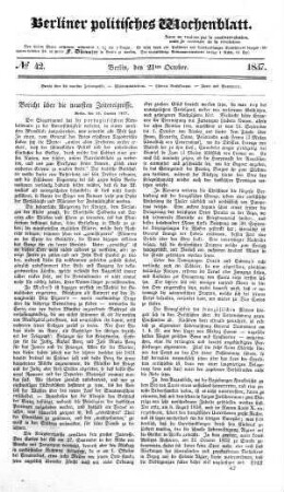 No 42, 21. Oktober 1837
