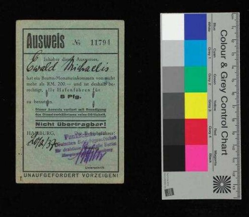 Ausweis No. 11794