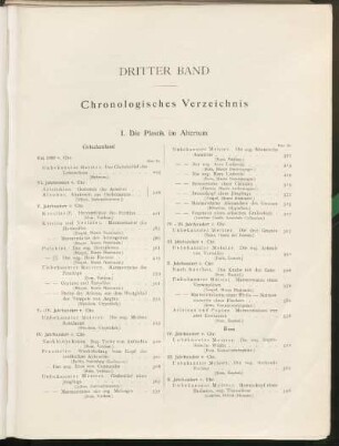 Chronologisches Verzeichnis