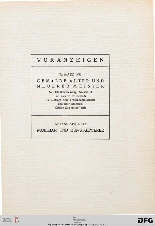 Voranzeigen