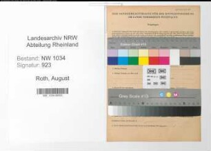Entnazifizierung August Roth , geb. 10.07.1858 (Generalarzt)