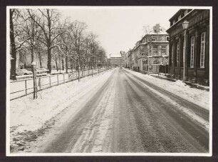 Neustadt im Schnee, Blick Richtung Hornsches Tor. Detmold