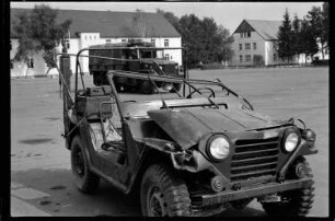 S/w-Fotografie: Truppenübung der U.S. Army Berlin Brigade in Bergen-Hohne in Niedersachsen