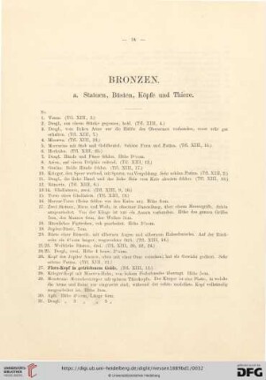 Bronzen (No. 1-179/228)