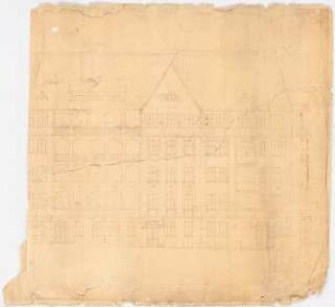 Siedlung Haeselerstraße, Berlin-Charlottenburg: Block 10, Haeselerstraße: Ansicht 1:50