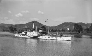 Personen-Seitenraddampfer "Bad Schandau" (1892, Werft Blasewitz) bei Leitmeritz (Litomerice)