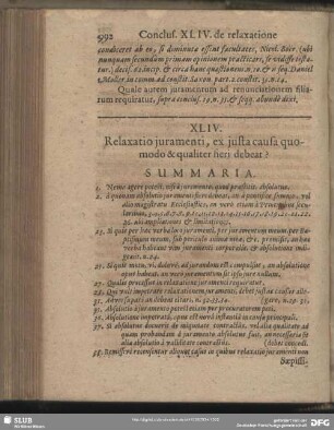 XLIV. Relaxatio iuramenti, ex iusta causa quomodo & qualiter heri debeat?