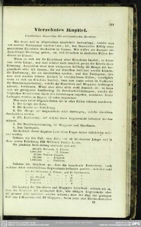 Vierzehntes Kapitel. Unmittelbare Anwendung der vorhergehenden Resultate