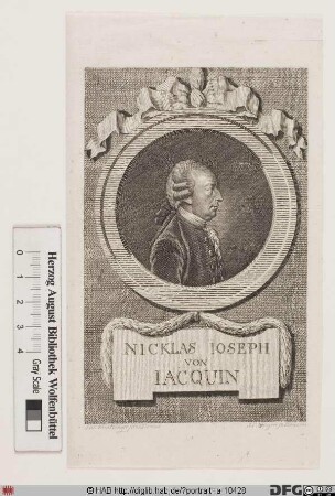 Bildnis Nicolaus Joseph Jacquin (1806 Frhr. von)